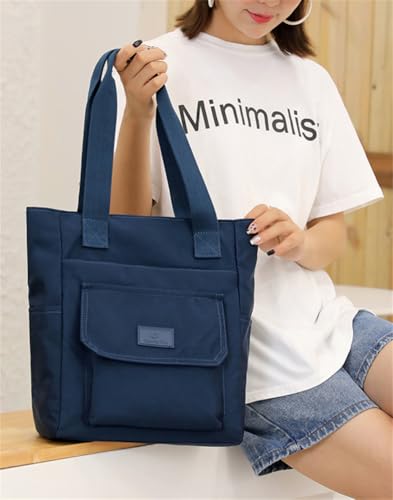 Nylon Shoulder Bag Unisex Handbag Waterproof Purse Casual Travel Work Tote Hobo Bag Multi Pockets Large Capacity Zip3