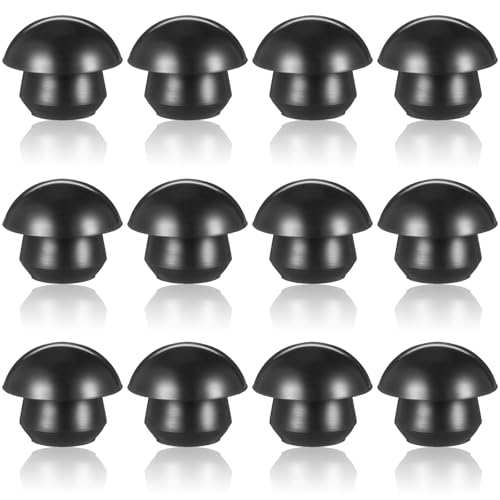 Image of Floor Jack Oil Filler Plug, 12 Pcs 9mm Bottle Jack Plugs Black Rubber Hydraulic Jack Oil Plugs for Oil Reservoir Fill Hole Jack Accessories