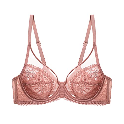 Soutien-gorge classique en dentelle fine WENJUN, la sensualité du rose