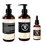 Bartpflege Set für Männer - Wille & Style Bundle - Natürliches Bartöl 50 ml & mildes Bartshampoo 250ml - Tägliche Pflege & Reinigung für alle Bärte - Geschenkset