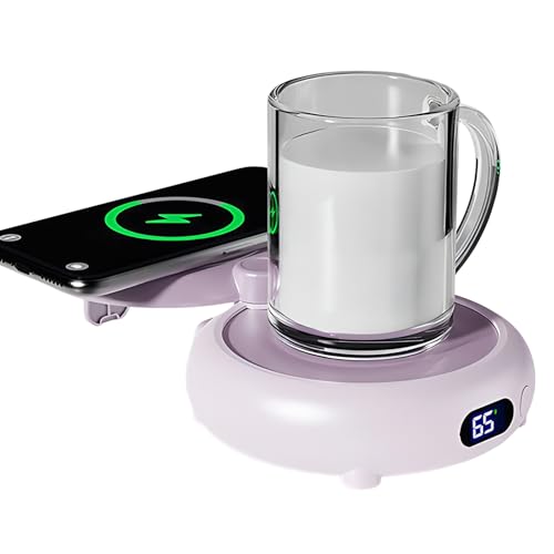 Calentador De Café - Posavasos Calentado Inteligente | Calentador Automático De Tazas Con Aislamiento | Placa De Temperatura Constante Jia Neng | Carga Inalámbrica Y Calefacción Programada | Engranaje