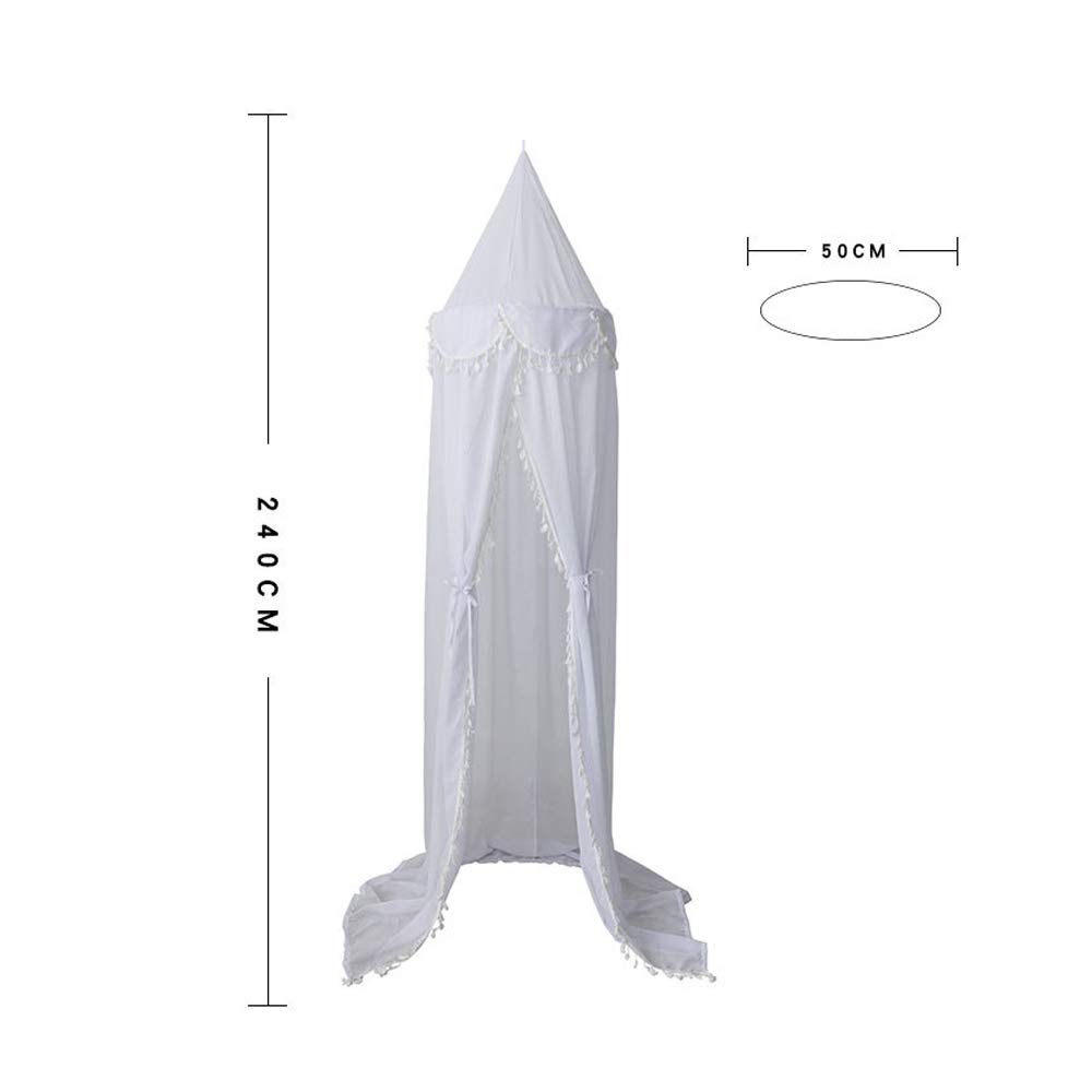 Tenda sensoriale, Baldacchino da Letto Rotondo a Cupola Baldacchino da Letto for Tenda da Gioco Princess con Nappa for la Decorazione della Camera da Letto