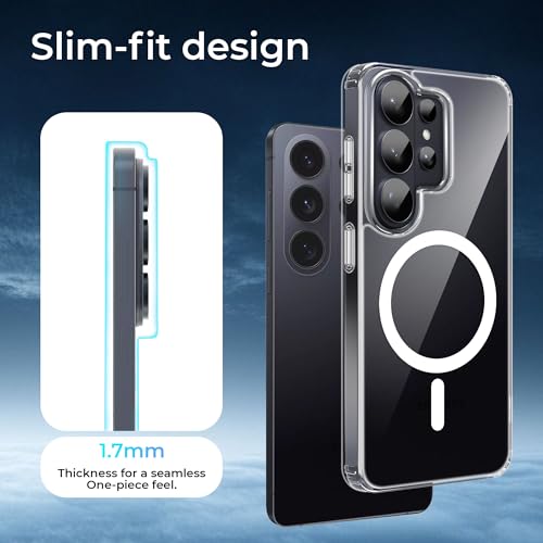 Image of A rtistque Clear Back Cover Case for Samsung Galaxy S26 Ultra 5G Compatible with Mag-Safe| Acrylic | Shockproof TPU Protective Design | Samsung S26 Ultra Back Cover Transparent
