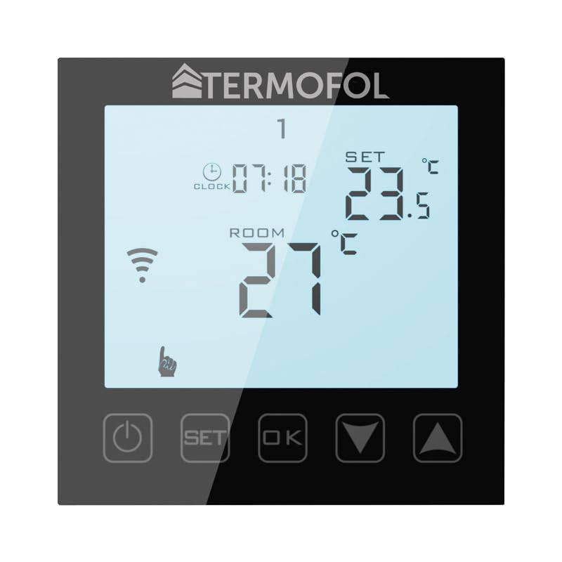Termostato TF-WIFI de color negro