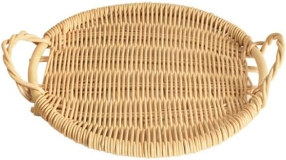 Breakfast Tray Japanese Snack Basket Ornaments Decorative Woven Tray Home Living Room Coffee Table Exquisite Fruit Plate Coffee Table Tray