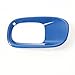 Pair ABS Rear Fog Lamp Light Cover Trim Frame Decor For Jeep Renegade 2015 2016 2017 (blue)