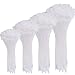 AUSTOR 600 Pieces Zip Ties White Nylon Cable Zip Ties Heavy Duty Industrial Grade Wire Ties Cable Ties in 4 6 8 10 Inches for Home Office Garage and Workshop(Each Size 150 Pcs)
