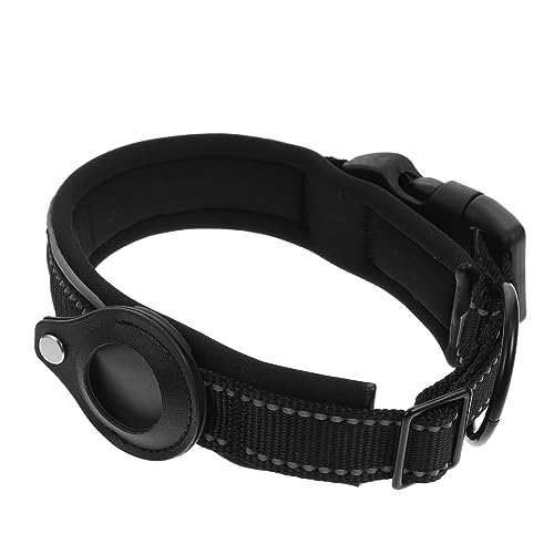 VERDANVERSE 1Pieza Protector de Localizador de Mascotas Negro Collar Antiper Pérdida y Multifuncional Perros