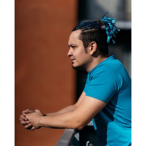 20 Pieces Braided Hair Ties For Men Guys, For Curly Thick Long Hair Elastic Bracelet Hair Ties, No Damage, No Slip, No Rip Hair Ties For Many Hair Types (Black, Brown And Khaki) #TOP5