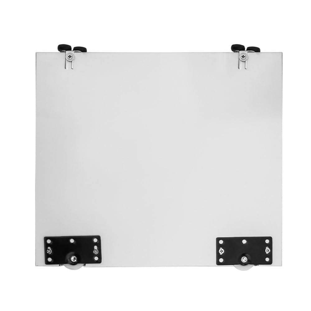 Kit de quincaillerie pour porte coulissante – Canal en U en aluminium pour un fonctionnement fluide dans les fenêtres, armoires et affichages