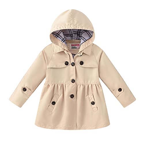 Toddler Boys Winter Coat Casual Button Soild Jacket Coat Long Sleeve Hooded Thicken Outerwear Windbreaker