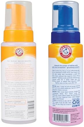 Arm & Hammer Ultra Fresh & Odor Control No-Rinse Dog Deodorizing Foams Bundle – Waterless Dog Shampoos with Baking Soda, Juniper Mist & Kiwi Blossom Scents, 8 Fl Oz Each image 4