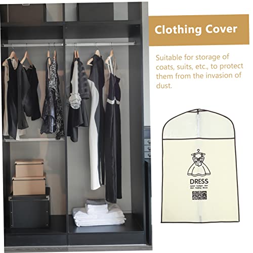 DECHOUS 5pcs Hanging Clothes Storage Wardrobe Garment Bag Clothing Storage Bag Zippered Easy Open Prevent Wrinkles4
