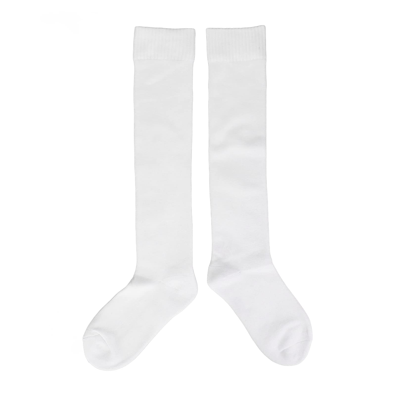 Restokki Fencing Socks Thickened Protective Unisex Cotton Stockings for Epee Sabre and Foil All Seasons Men Women White (M)