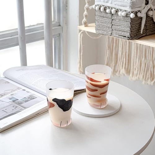 Tasse patte de chat 300 ml en verre borosilicate résistant à la chaleur - 4