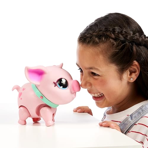 Little Live Pets - Mon Petit Cochon de Compagnie Piggly | Cochon interactif Doux Qui Marche, Danse et Fait des câlins. + de 25 Sons et réactions Piles fournies À partir de 4 Ans – vue 6