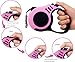 PETIMP Retractable Dog Leash Lightweight 16FT Leash, with Folding Bowl,Dispenser,Waste Bags, for Small Medium Dogs(Pink)