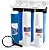 Aquaboon 3-Stage Whole House Water Filter System with Chlorine & Sediment Reducing 20x4.5 Water Filter Cartridges, Gauge & Release, Wrench, Bracket