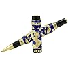 Jinhao Double Dragon Rollerball Pen Blue Cloisonne Enamel Handcraft for Signature and Collection