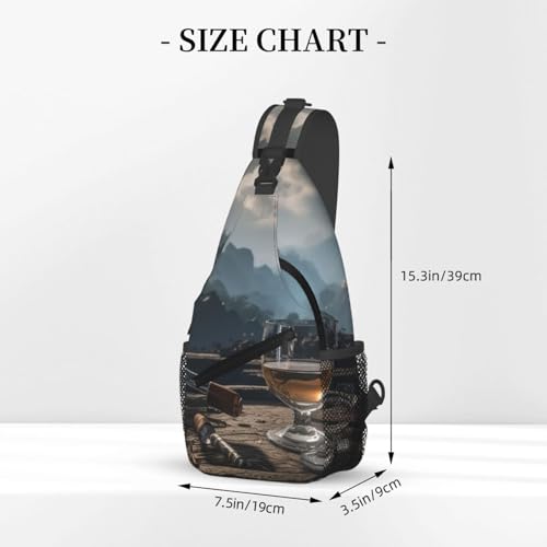 Mochila Crossbody de Pecho Diagonal Negro miniatura 2