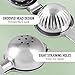 Zulay Kitchen Lemon Squeezer Stainless Steel with Premium Quality Heavy Duty Solid Metal Squeezer Bowl - Large Manual Citrus Press Juicer and Lime Squeezer Stainless Steel - Silver