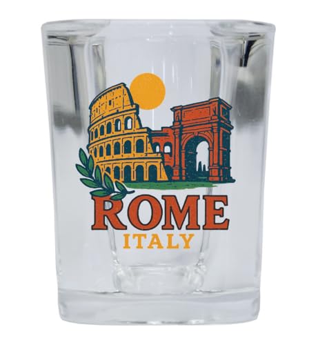 Vaso Shot Vintage Cuadrado 2 oz Roma Italia