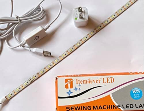item4ever Led Light 110V Working Gooseneck Lamp Magnetic Mounting Base for Home or Sewing Machine (led self Adhesive) image 4