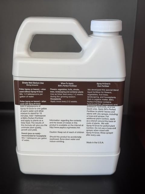 Generic Bill's Perfect Fertilizer 6-11-5 (32 oz), White