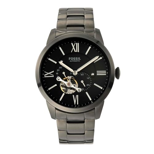 Fossil Townsman Watch for Men, Mechanical Automatic movement with Stainless steel or Leather Strap