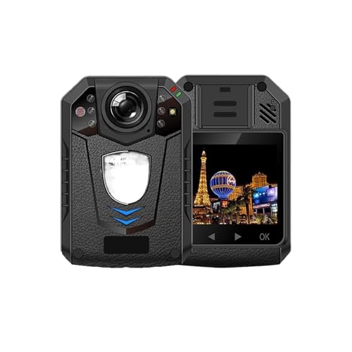 LLOOPK F3 1296P HD detección de Movimiento Bodycam grabación de vídeo vigilancia de Seguridad Oculta Mini cámara Corporal inalámbrica de policía(64GB)