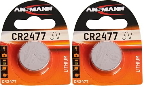 Ansmann 1516-0010 CR 2477 - Pilas de botón, batería Litio - 3V (Paquete de 2)