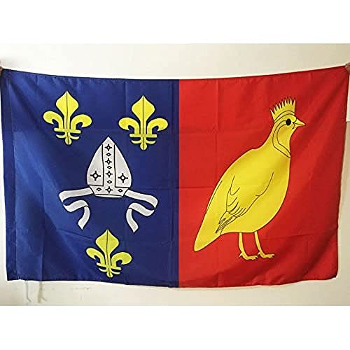 AZ FLAG - Drapeau Charente Maritime - 90x60 cm - Drapeau Département Charentais 100% Polyester Avec Fourreau et Cordelette - Pavillon 50 g
