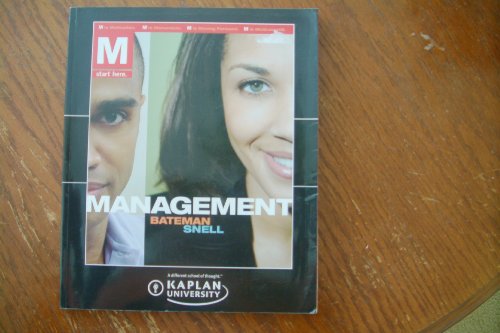 Management (Kaplan University) 0077373073 Book Cover