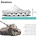 Ceroiress Women's Platform Recovery Cloud Slides Sport Sandals House Travel Walking Clogs Fashion Hollow-out Stylish Comfort College(White, Adult, Women, 8.5, Numeric, US Footwear Size System, Medium)
