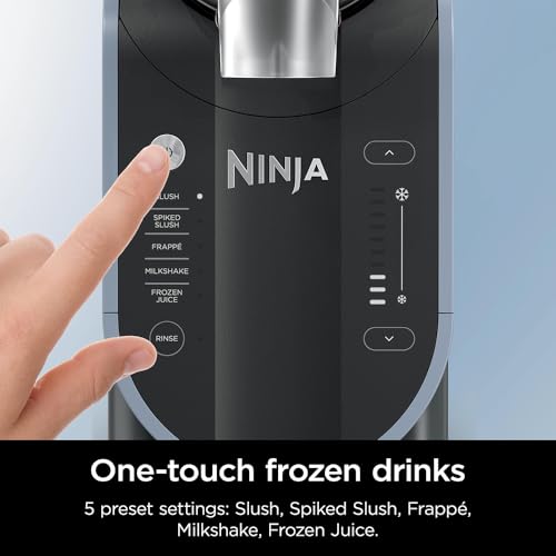 Image of Ninja FS301 SLUSHi 88 oz. Frozen Drink & Slushie Machine (Renewed) Bundle with Ninja SLUSHi Travel Party Tote Black