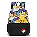Sac à dos pour enfants - Motif Pokéball - Unisexe, jaune - pour les fans de jeux, Couleur 4