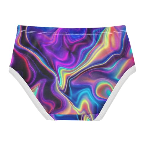 Abstract Vibrant Liquid Marble Art Cute Panties Girl Girls Underwear Toddlers Cotton Personalized Briefs Undies Kids 2t2
