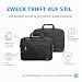 HP Professional Laptop-Tasche 15,6 Zoll, Wasserabweisende Tasche mit RFID-Schutz, Trolley-Durchführung und gepolstertem Laptop-Fach, Schwarz