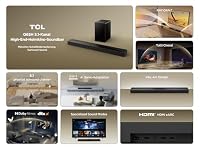 TCL Q65H Soundbar 5.1 Kanal, 580W Heimkino-Lautsprecher mit Cinema Surround, Dolby Atmos, DTS:X, Sound Expansion, Bluetooth 5.3, HDMI eARC, USB, Optisch, Wandmontage möglich, Eine Fernbedienung – Ansicht 4