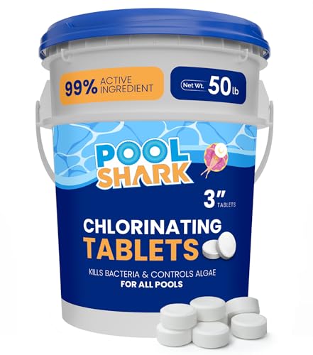 Pool Shark Swimming Pool Chlorine Tablets - 3-Inch...