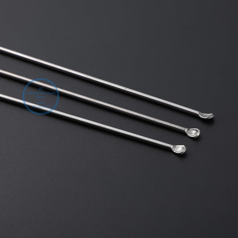 3 * 1/Set 220mm Acero Inoxidable Medicinal pequeña Cuchara raspadora cucharón de Laboratorio for Laboratorio (Size : 5 Set)