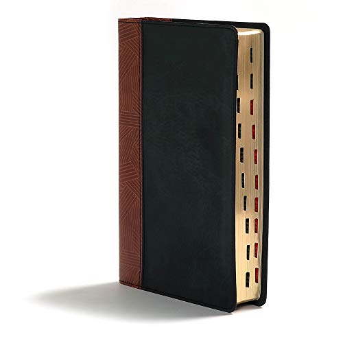 Image of CSB Rainbow Study Bible, Black /Tan LeatherTouch, Indexed