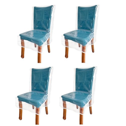 Protège-Chaises en Plastique Transparent pour Repas en Famille