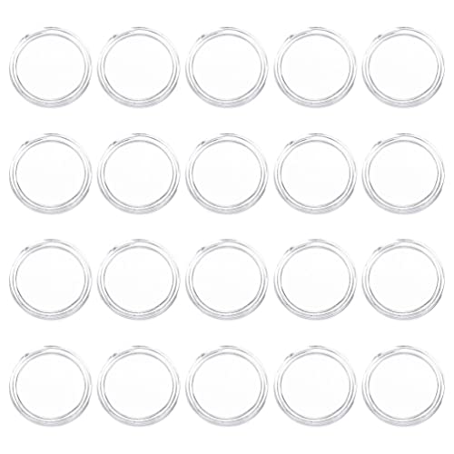 100 cápsulas transparentes para monedas 25mm pack