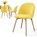 MIADOMODO® Sedia da Pranzo in Velluto - Set da 2,4,6,8, Gambe in Legno di Faggio, Sedile e Schienale Imbottiti, Colore a Scelta - Sedia Nordica, Scandinava, Retro, per Sala d'Attesa