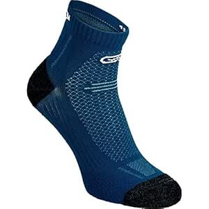 Topshop ribbed frill trim socks in blue