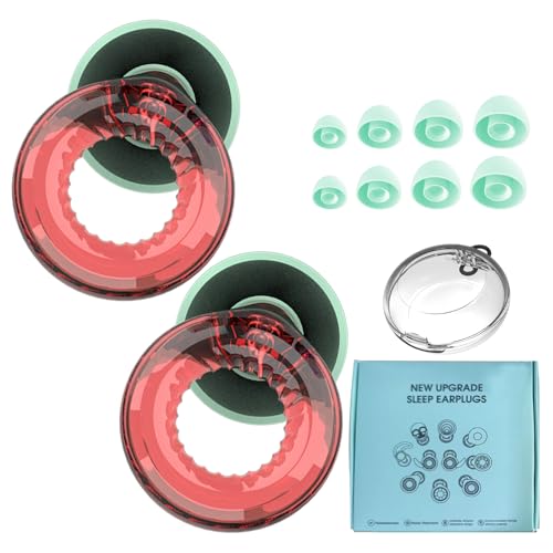 wimony Ear Plugs for Kids,Ear Plugs Protectors for Sleep Quiet Earplugs with 8 Ear Tips in XS/S/M/L,Washable Reusable Noise Reduction Ear Plugs for Sleeping, Travel, Studying(6-12 years)