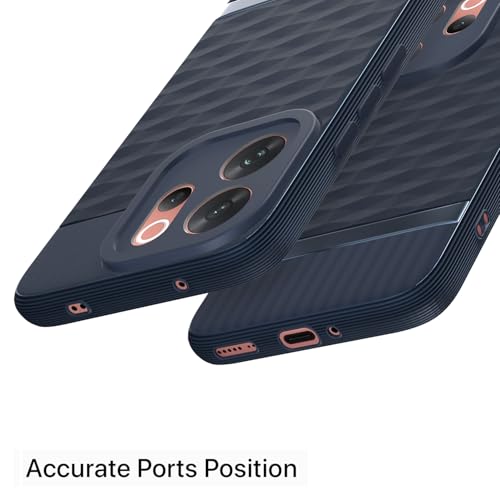 Image of Pikkme Back Cover for Vivo V70 5G Camera Protection 3D Hexa Cube Design Silicone Protective Bumper Case (Blue)