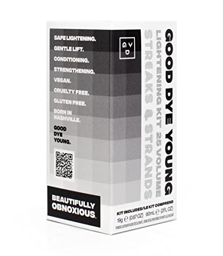 Good Dye Young Hair Lightener Kit (Streaks And Strands) With Dust Free Powder Lightener & 25 Volume Developer - Moisturizing Bleaching Kit thumb #6