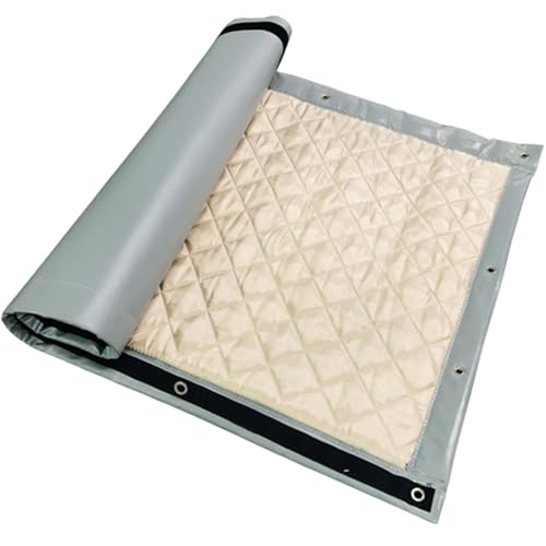LTCANOPY Sound Barrier Die Schallschutzmatte LäRmschutzwand Schalldämmung Zur Schallschutzzaun Auf Baustellen, StraßEn,Fabriken,Sportplätzen Schallschutz Acoustic Insulation 200x100cm(Grau)
